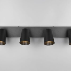 Πολύφωτο Σποτ Οροφής 4xGU10 Μαύρο Trio Lighting – 817100432