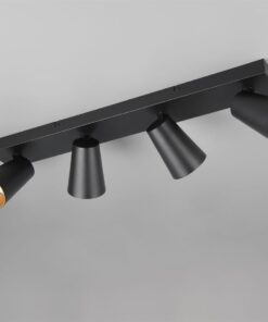 Πολύφωτο Σποτ Οροφής 4xGU10 Μαύρο Trio Lighting – 817100432
