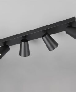 Πολύφωτο Σποτ Οροφής 4xGU10 Μαύρο Trio Lighting – 817100432