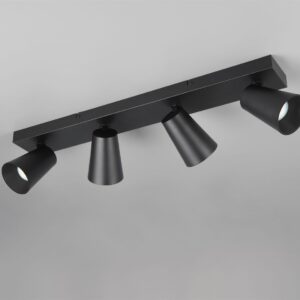 Πολύφωτο Σποτ Οροφής 4xGU10 Μαύρο Trio Lighting – 817100432
