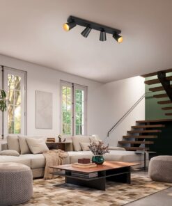 Πολύφωτο Σποτ Οροφής 4xGU10 Μαύρο Trio Lighting – 817100432