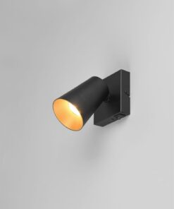 Φωτιστικό Σποτ Τοίχου/Οροφής Μαύρο Ματ SHARP 1xGU10 με Διακόπτη Trio Lighting – 817170132