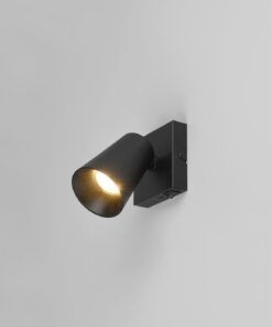 Φωτιστικό Σποτ Τοίχου/Οροφής Μαύρο Ματ SHARP 1xGU10 με Διακόπτη Trio Lighting – 817170132