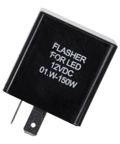 GloboStar® 81741 Flasher for LED – Ρελέ με 2 Pin για Λαμπτήρες LED Φλας DC 12V Από 0.1W έως 150W