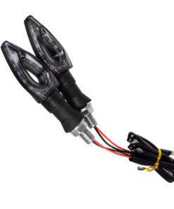 GloboStar® 81752 ΣΕΤ 2 x Φλάς Μοτοσυκλέτας Universal Arrow LED SMD 5050 5W DC 12V Πορτοκαλί Αδιάβροχα IP65