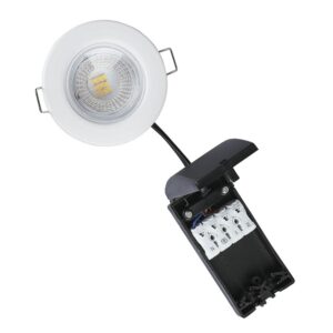 LED Χωνευτό Πυρίμαχο Λευκό Spot 5W Dimmable V-TAC PRO Samsung Chip 70° 500lm IP65 Ψυχρό 6400K – 8181