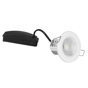LED Χωνευτό Πυρίμαχο Λευκό Spot 5W Dimmable V-TAC PRO Samsung Chip 70° 500lm IP65 Ψυχρό 6400K – 8181