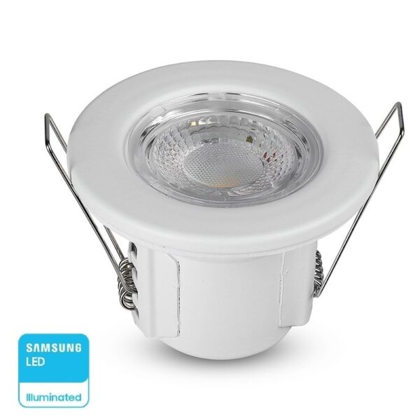 LED Χωνευτό Πυρίμαχο Λευκό Spot 5W Dimmable V-TAC PRO Samsung Chip 70° 500lm IP65 Ψυχρό 6400K - 8181