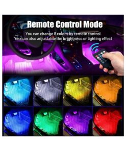 GloboStar® 81842 Car Underglow LED Tube Kit Smart Bluetooth – Κρυφός Φωτισμός Αυτοκινήτου DC 12V 20W με Χειριστήριο Αδιάβροχο IP68 Πολύχρωμο RGB