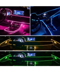 GloboStar® 81843 Car Optic Fiber LED Kit Smart Bluetooth – Φωτισμός Κιτ Οπτικής Ίνας Αυτοκινήτου DC 12V 10W με Smart Bluetooth Controller & Εφαρμογή APP Αδιάβροχο IP65 Πολύχρωμο RGB