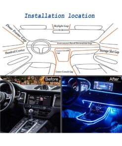 GloboStar® 81843 Car Optic Fiber LED Kit Smart Bluetooth – Φωτισμός Κιτ Οπτικής Ίνας Αυτοκινήτου DC 12V 10W με Smart Bluetooth Controller & Εφαρμογή APP Αδιάβροχο IP65 Πολύχρωμο RGB