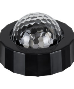 GloboStar® 81844 Φορητό Διακοσμητικό Φωτιστικό Ειδικών Φωτορυθμικών Εφέ PARTY Disco LED 3W DC 5V 300mAh Επαναφορτιζόμενο – Sound Activated – Καλώδιο Τροφοδοσίας USB – Βάση με Μαγνήτη – Πολύχρωμo RGB IP20 Μ7.5 x Π7.5 x Υ4.5cm