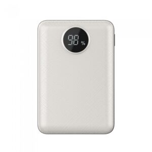 Power Bank 10000mAh με Οθόνη και 2 Θύρες USB Λευκό V-TAC – 8187