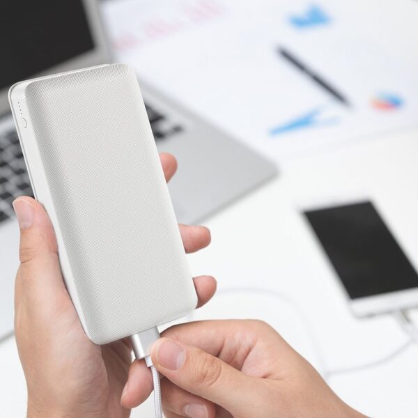 Power Bank 20000mAh με 2 Θύρες USB Λευκό V-TAC – 8189