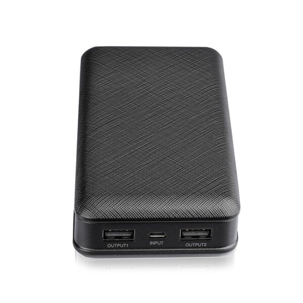 Power Bank 20000mAh με 2 Θύρες USB Μάυρο V-TAC – 8190