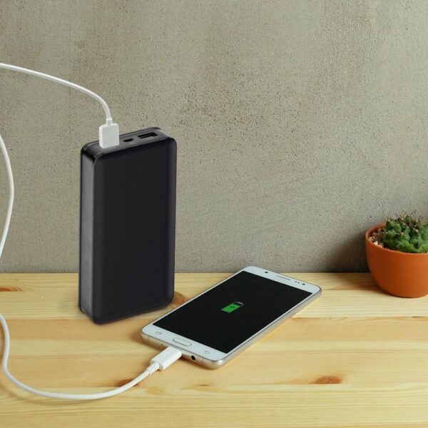 Power Bank 20000mAh με 2 Θύρες USB Μάυρο V-TAC – 8190