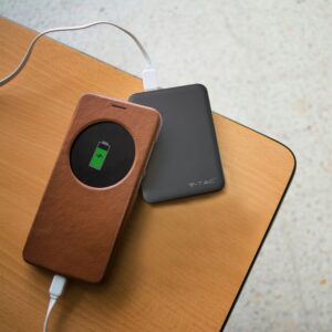 Power Bank 5000mAh με 2 Θύρες USB Μαύρο V-TAC – 8193