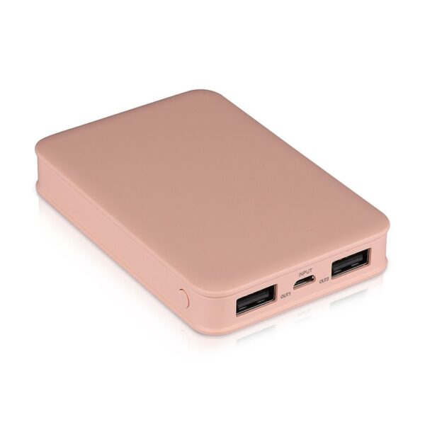 Power Bank 5000mAh με 2 Θύρες USB Ροζ V-TAC – 8194