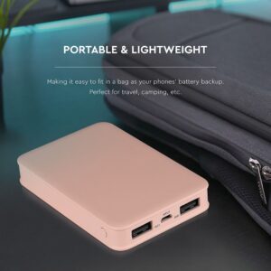 Power Bank 5000mAh με 2 Θύρες USB Ροζ V-TAC – 8194