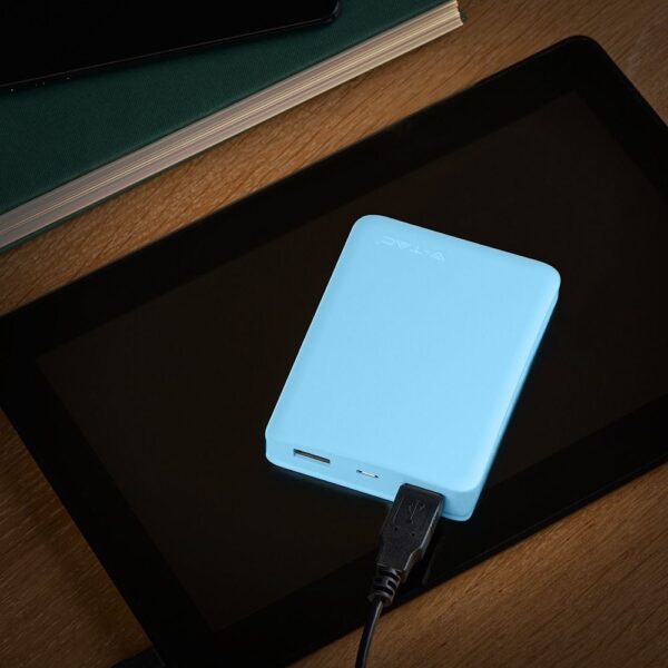 Power Bank 5000mAh με 2 Θύρες USB Μπλε V-TAC – 8195