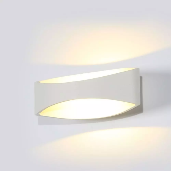 LED Απλίκα 5W Up-Down Αρχιτεκτονικού Φωτισμού Θερμό 3000K Λευκό Σώμα V-TAC – 8208
