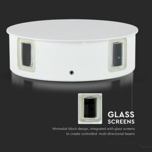 LED Φωτιστικό Τοίχου 4W V-TAC Λευκό Στρογγυλό Αδιάβροχο IP65 SMD Θερμό Λευκό 3000Κ – 8213