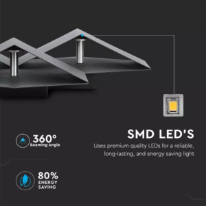 LED Απλίκα Κύβοι 9W Μαύρο Σώμα Αρχιτεκτονικού Φωτισμού 3000K Θερμό V-TAC – 8223