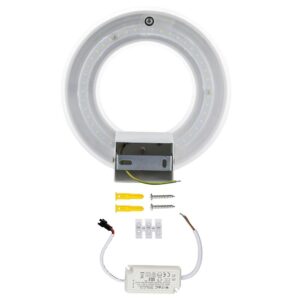 LED Φωτιστικό Τοίχου 9W V-TAC Λευκό Στρογγυλό SMD Θερμό Λευκό 3000Κ – 8225