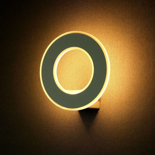 LED Φωτιστικό Τοίχου 9W V-TAC Λευκό Στρογγυλό SMD Θερμό Λευκό 3000Κ – 8225