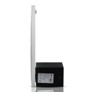 LED Φωτιστικό Τοίχου 9W V-TAC Μαύρο Στρογγυλό SMD Θερμό Λευκό 3000Κ – 8227