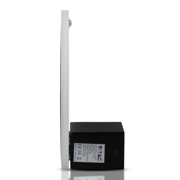 LED Φωτιστικό Τοίχου 9W V-TAC Μαύρο Στρογγυλό SMD Θερμό Λευκό 3000Κ – 8227