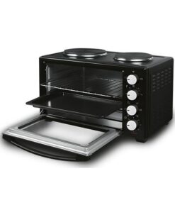 ΗΛΕΚΤΡΙΚΟ ΦΟΥΡΝΑΚΙ ΜΑΥΡΟ 3200W 38LT ΜΕ 2 ΕΣΤΙΕΣ ΚΑΙ ΧΡΟΝΟΔΙΑΚΟΠΤΗ 90Λ EUROLAMP – 300-70032