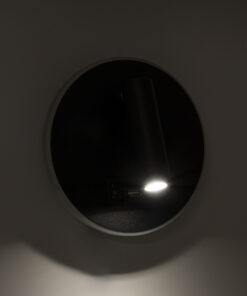 GloboStar® LADY-R 60938 Μοντέρνο Φωτιστικό Τοίχου – Απλίκα Ξενοδοχείου Bed Side LED 6W 600lm 36° & 360° AC 220-240V – Reading Light & Κρυφός Φωτισμός – Φορτιστής USB 3A – Φ15 x Υ7cm – Φυσικό Λευκό 4500K – Μαύρο – 3 Χρόνια Εγγύηση