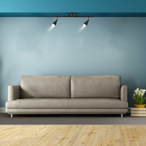 LED φωτιστικό οροφής διπλό 9W 3000K Θερμό λευκό Μαύρο σώμα V-TAC – 8267