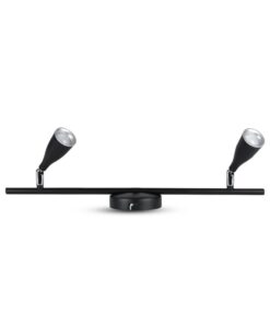 LED φωτιστικό οροφής διπλό 9W 3000K Θερμό λευκό Μαύρο σώμα V-TAC – 8267