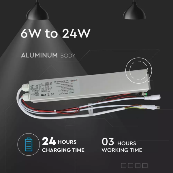 Kit ασφαλείας για LED panel 6W έως 24W V-TAC – 8275