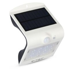 LED Ηλιακό Φωτιστικό 1.5W V-TAC με Αισθητήρα Αδιάβροχο IP65 Λευκό Πλαστικό Φυσικό Λευκό 4000K – 8276
