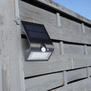 LED Ηλιακό Φωτιστικό 1.5W V-TAC με Αισθητήρα Αδιάβροχο IP65 Μαύρο Πλαστικό Φυσικό Λευκό 4000K – 8277