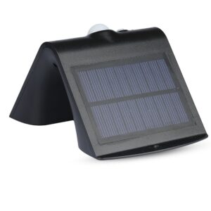 LED Ηλιακό Φωτιστικό 1.5W V-TAC με Αισθητήρα Αδιάβροχο IP65 Μαύρο Πλαστικό Φυσικό Λευκό 4000K – 8277