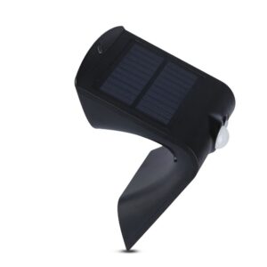 LED Ηλιακό Φωτιστικό 1.5W V-TAC με Αισθητήρα Αδιάβροχο IP65 Μαύρο Πλαστικό Φυσικό Λευκό 4000K – 8277