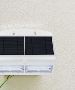 LED Ηλιακό Φωτιστικό 6.8W V-TAC με Αισθητήρα Αδιάβροχο IP65 Λευκό Πλαστικό Φυσικό Λευκό 4000K – 8278