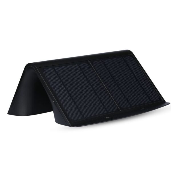 LED Ηλιακό Φωτιστικό 6.8W V-TAC με Αισθητήρα Αδιάβροχο IP65 Μαύρο Πλαστικό Φυσικό Λευκό 4000K – 8279