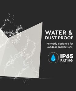 LED Φωτιστικό Τοίχου 5W V-TAC Λευκό Αδιάβροχο IP65 SMD Θερμό Λευκό 3000Κ – 8280