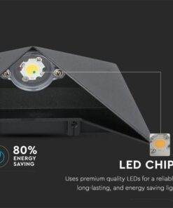 LED απλίκα 5W αρχιτεκτονικού φωτισμού 4000K φυσικό λευκό με μαύρο σώμα V-TAC – 218283