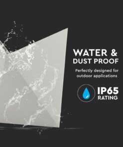 LED Φωτιστικό Τοίχου 5W V-TAC Γκρι Αδιάβροχο IP65 Φυσικό Λευκό 4000Κ – 218285