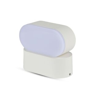 LED Φωτιστικό Τοίχου Περιστρεφόμενο 5W V-TAC Λευκό Αδιάβροχο IP65 Θερμό  3000Κ – 218286