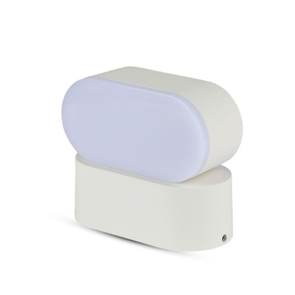 LED Φωτιστικό Τοίχου Περιστρεφόμενο 5W V-TAC Λευκό Αδιάβροχο IP65 Θερμό  3000Κ – 218286