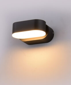 LED Φωτιστικό Τοίχου Περιστρεφόμενο 5W V-TAC Μαύρο IP65 Θερμό 3000Κ – 218288