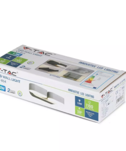 LED απλίκα 12W αρχιτεκτονικού φωτισμού 3000K Θερμό λευκό Μαύρο σώμα περιστρεφόμενο V-TAC – 8293