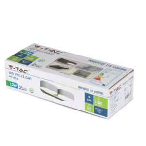 LED απλίκα 12W αρχιτεκτονικού φωτισμού 3000K Θερμό λευκό Μαύρο σώμα περιστρεφόμενο V-TAC – 8293